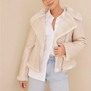 NWT Misguided Aviator Jacket Size 8